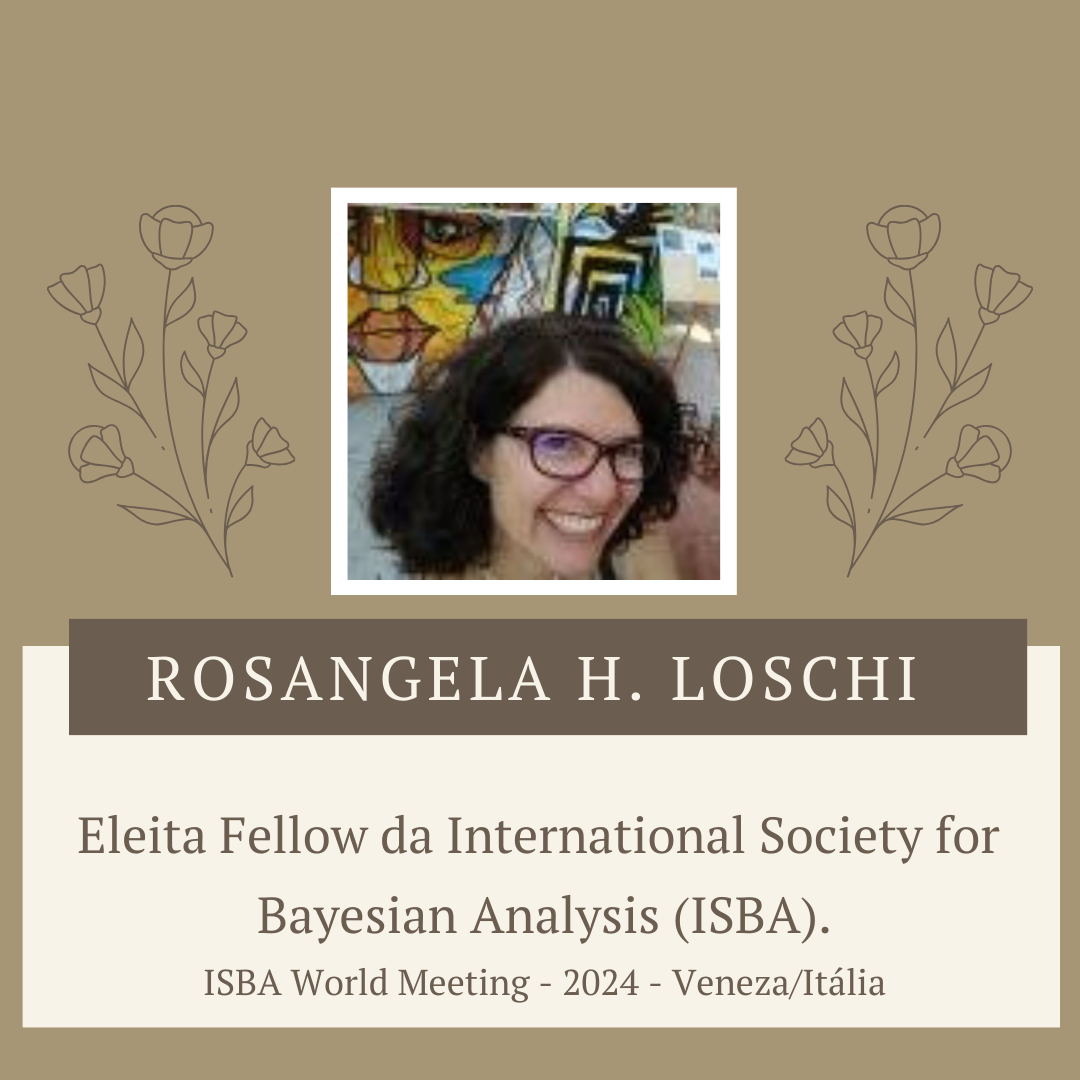 Professora Rosangela Helena Loschi do Departamento de Estatística recebe prêmio internacional